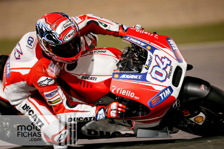 motogp dovizioso qatar test 2015 lateral